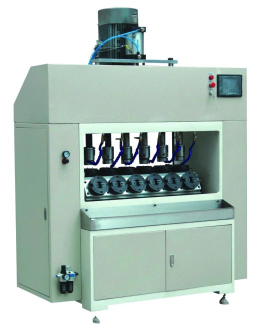 24 Pcs / Min Oil Filter Manufacturing Machine , Six Station Automatic