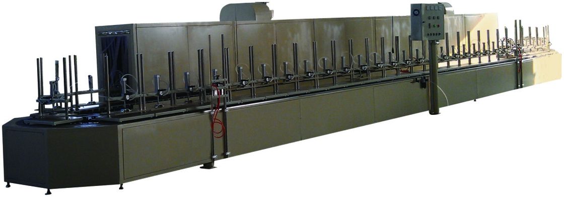 Full Auto 60 Station Filter Production Equipment U Type Curing Oven Line For Curing Panel / Round Air Filter