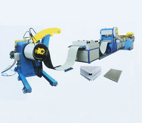 Welded Cold Roll Forming Machine Stable Structure Aluminum Celling Production Line