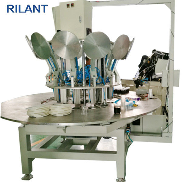 0.5 - 0.6MPA Air Filter Manufacturing Machines , Round Curing Table Pu Foam Manufacturing Machine